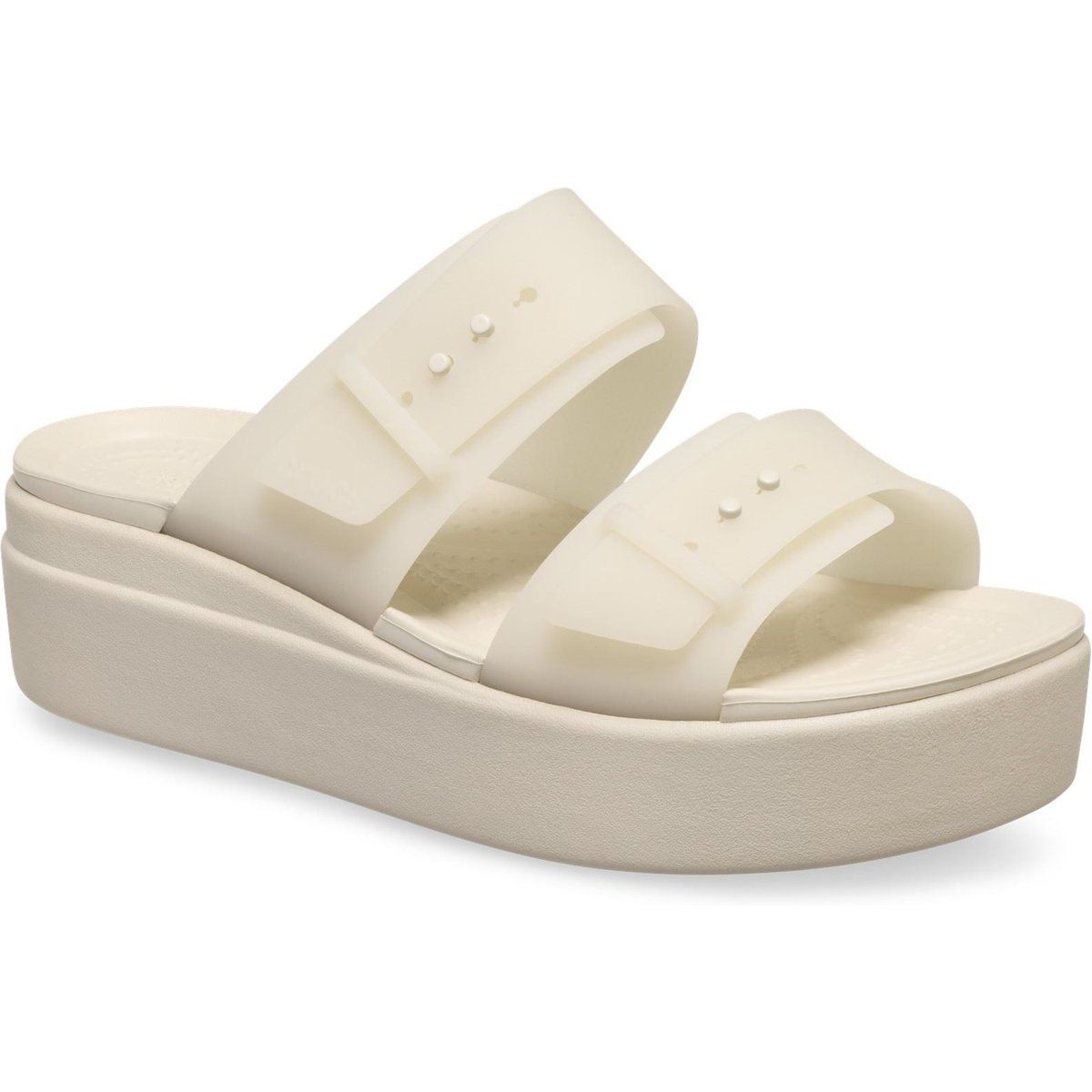Brooklyn Buckle Low Wedge Sandalen