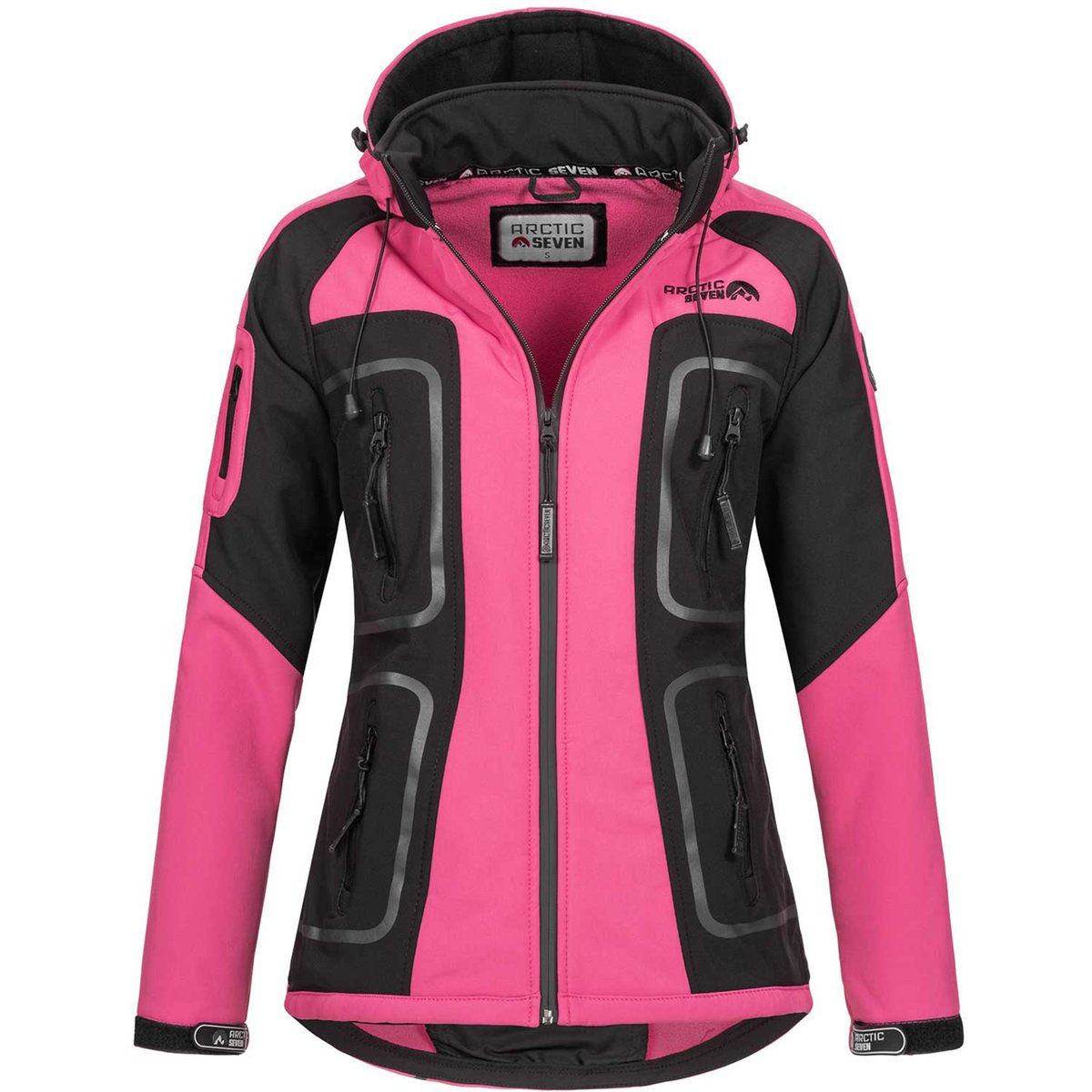 Performance Softshell-Outdoorjacke mit Kapuze