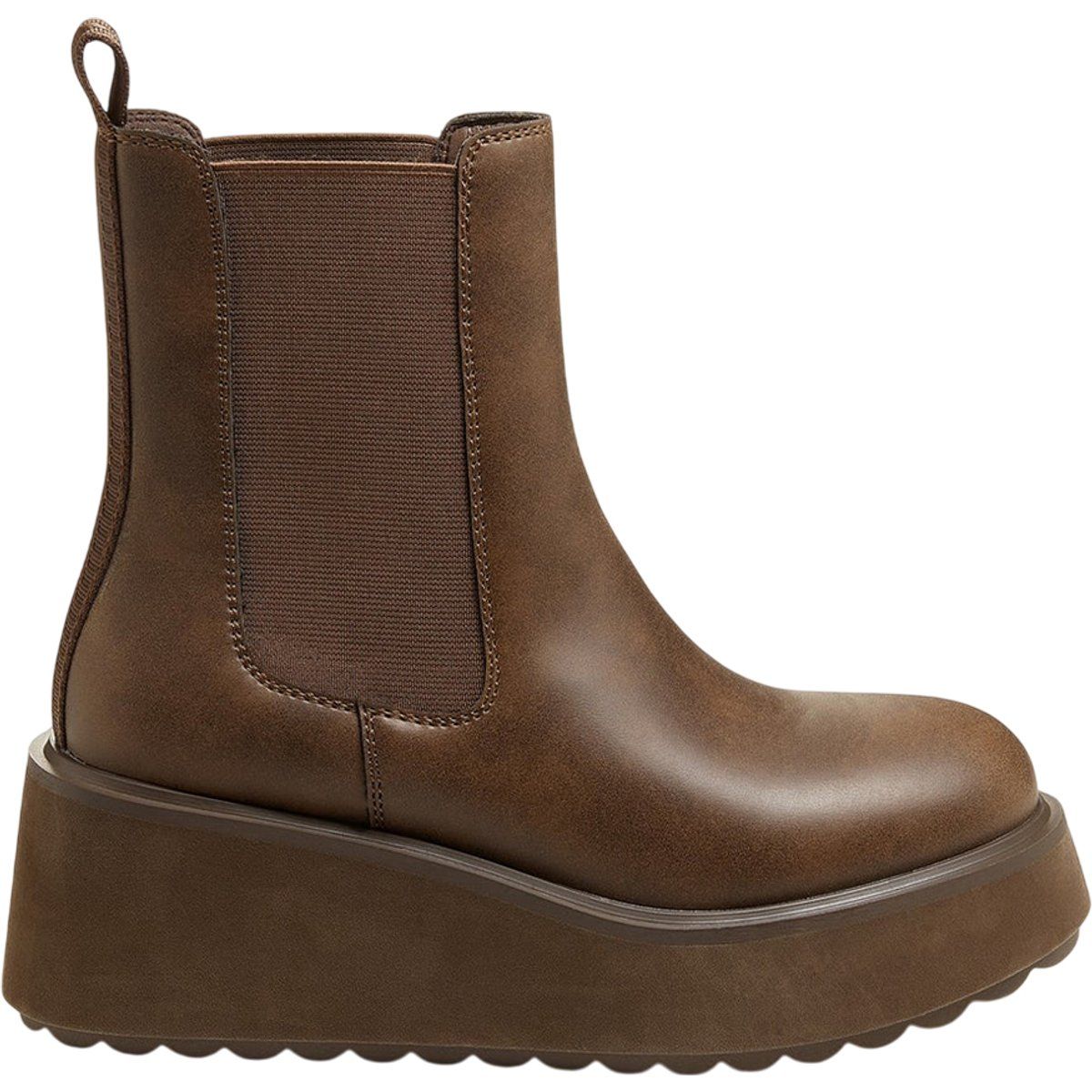 Chunky Plateau Chelsea Boots