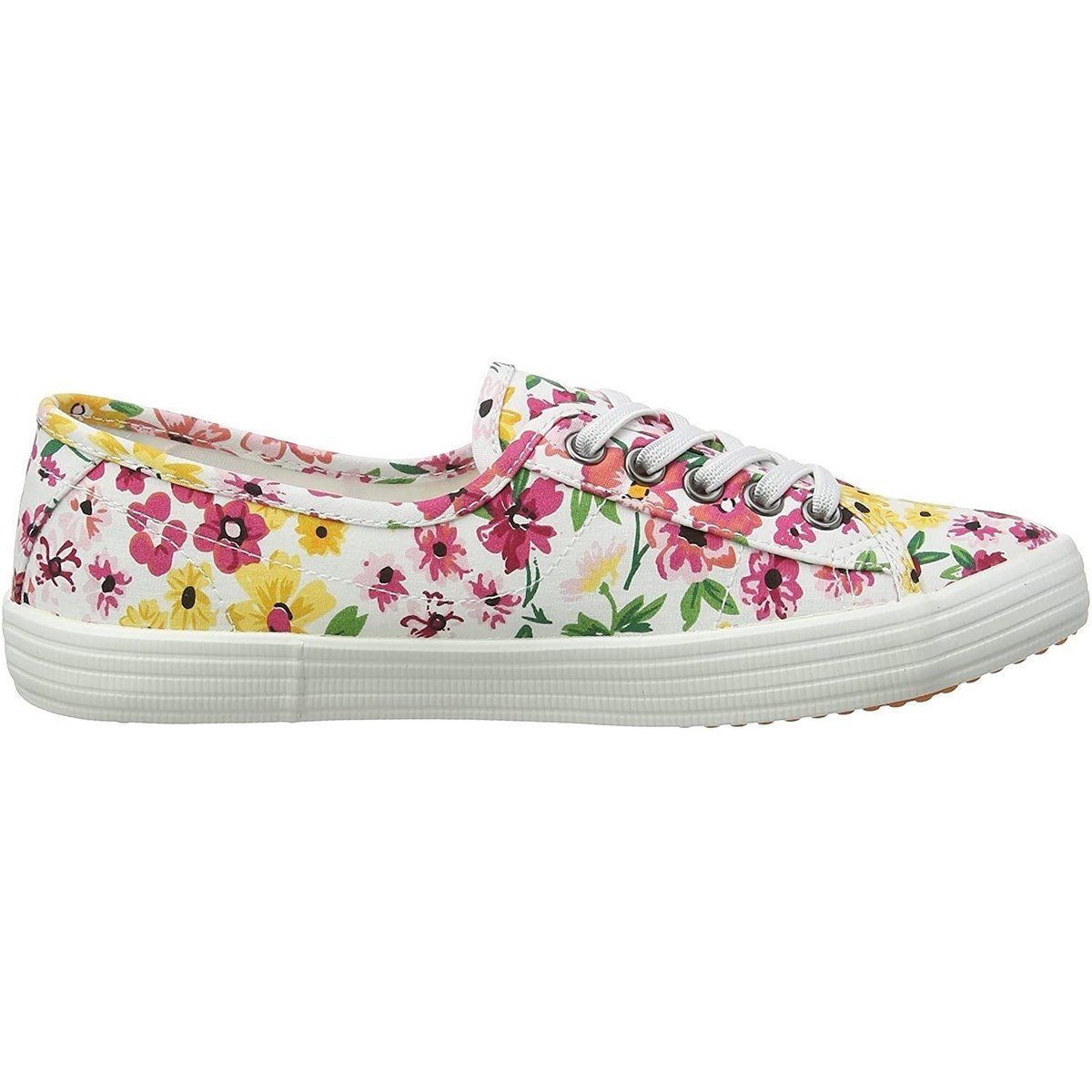 Niedrige Sneaker mit Blumenmuster