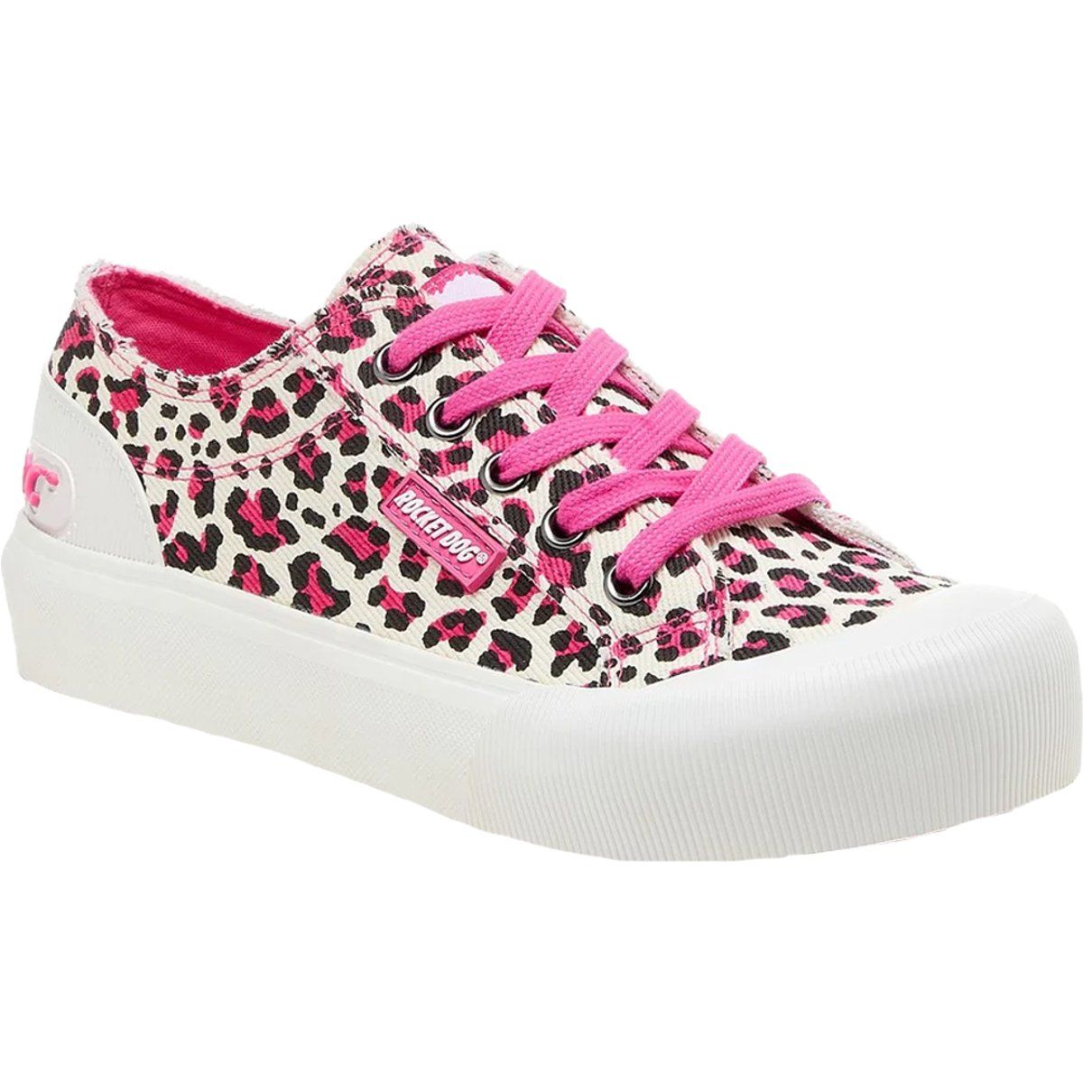 Sneaker mit Leopardenmuster und Plateausohle