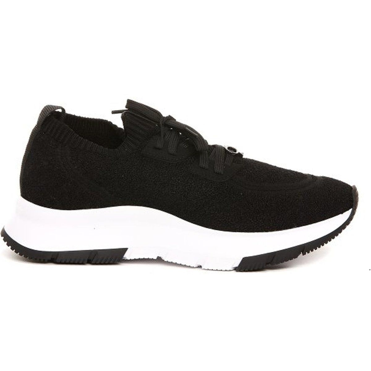 Strick-Sneaker mit Socken-Effekt und Schnürung
