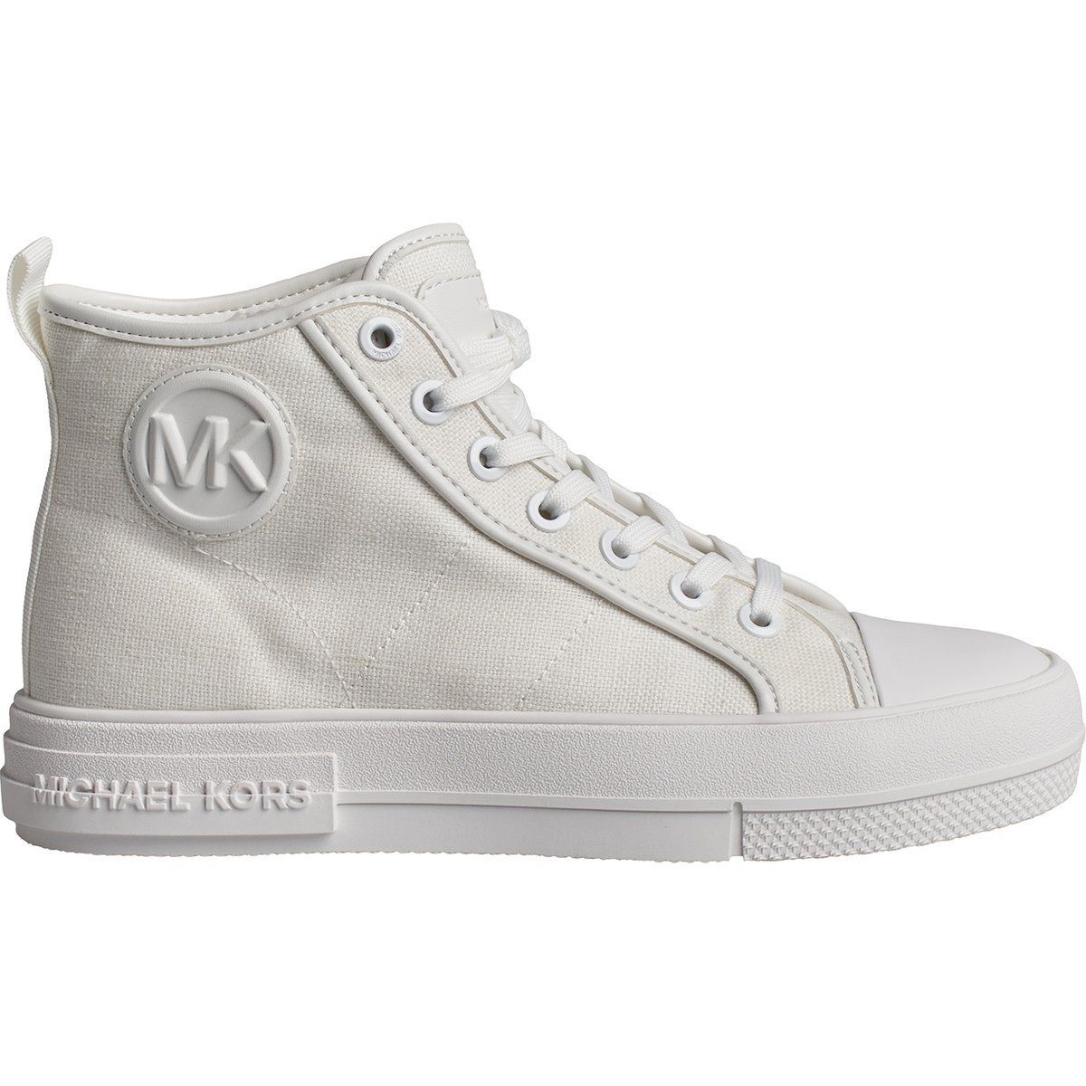 High-Top Plateau-Sneaker aus Canvas