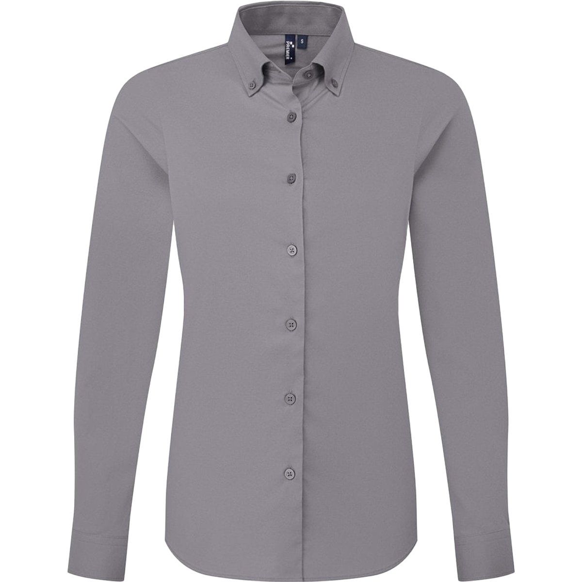 Tailliertes Oxford-Hemd mit Stretch