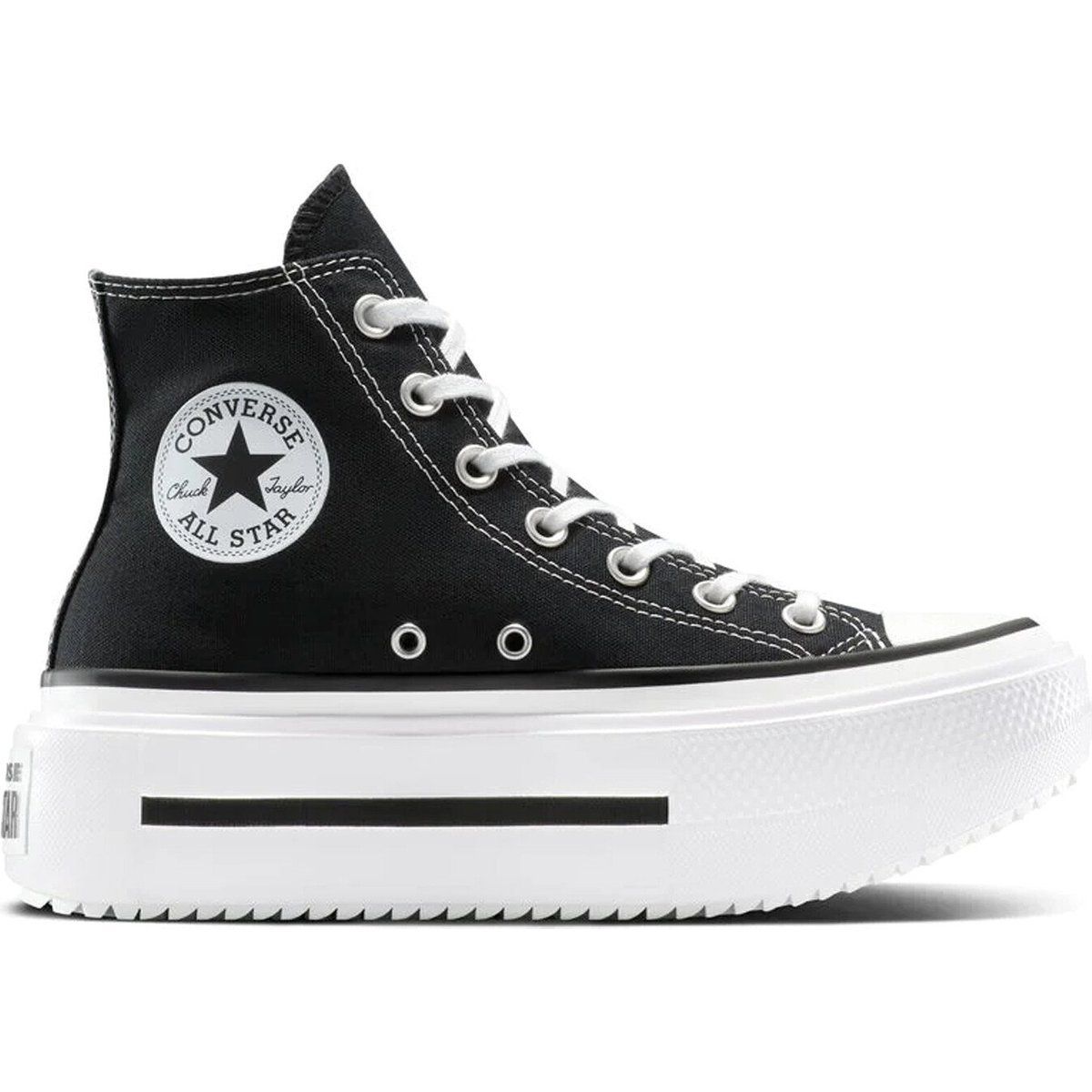 High-Top Plateau-Sneaker mit Doppelsohle