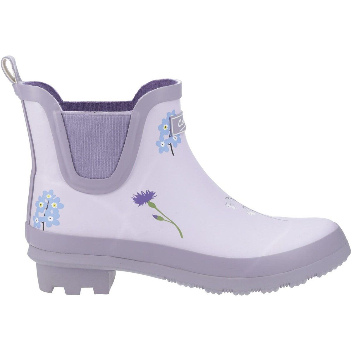 Knöchel-Gummistiefel mit Wildblumen-Muster