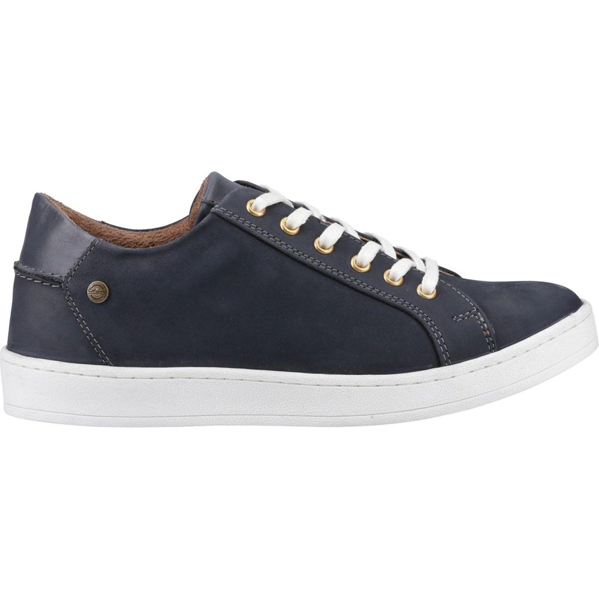 Low-Top Leder-Sneaker mit Ösen