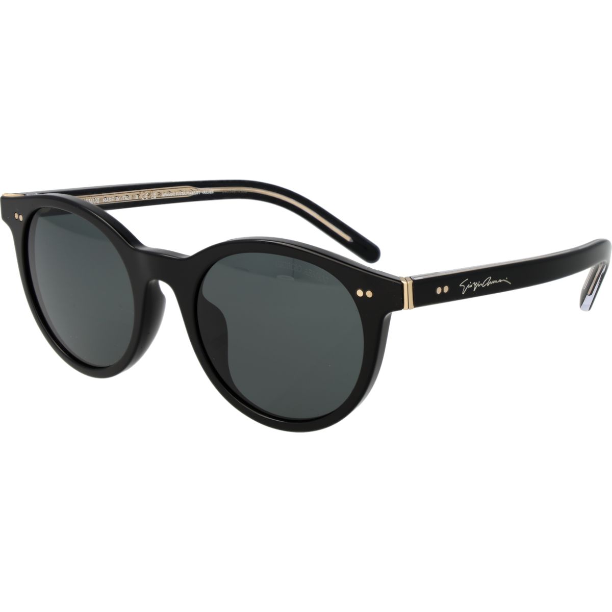 Klassische Runde Vollrand-Sonnenbrille