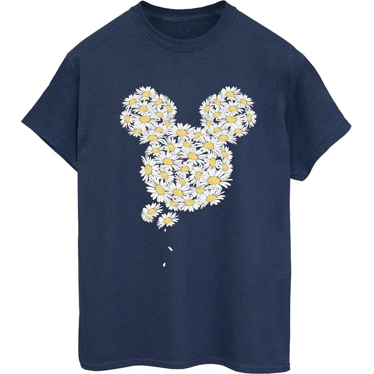 T-Shirt mit Kamillenblüten-Micky-Silhouette