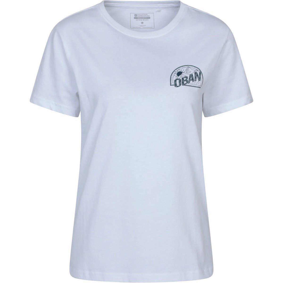 Bio-Baumwoll-T-Shirt mit Berggrafik