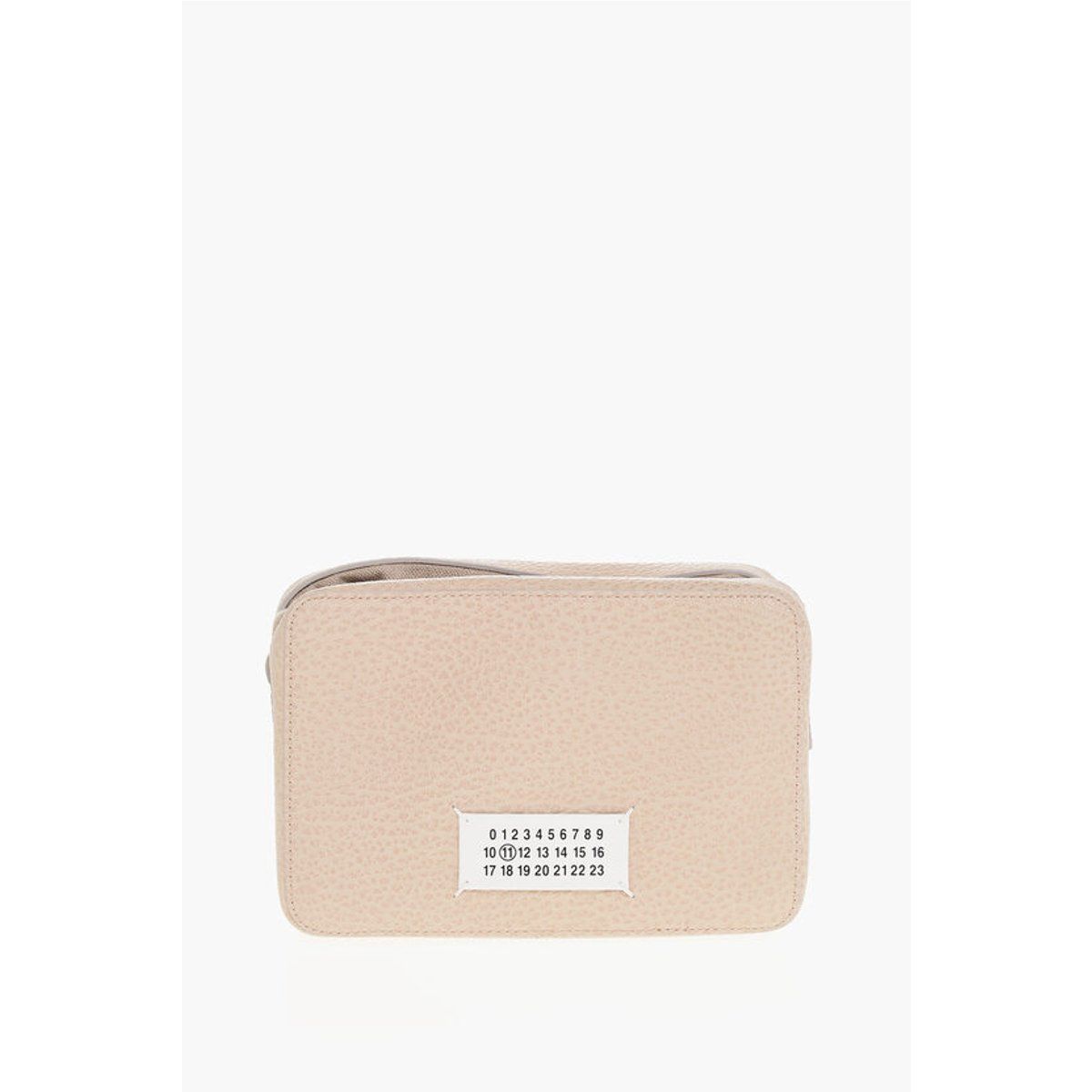 Minimalistische Umhängetasche aus genarbtem Leder