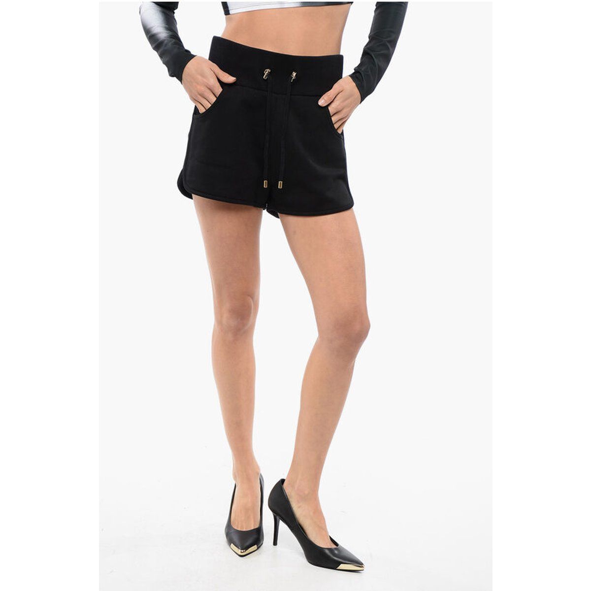 Jersey-Shorts mit Logo-Print