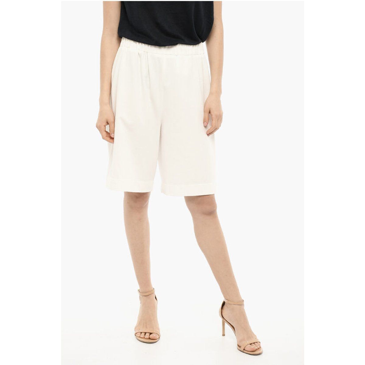 Bermuda-Shorts mit Weitem Bein
