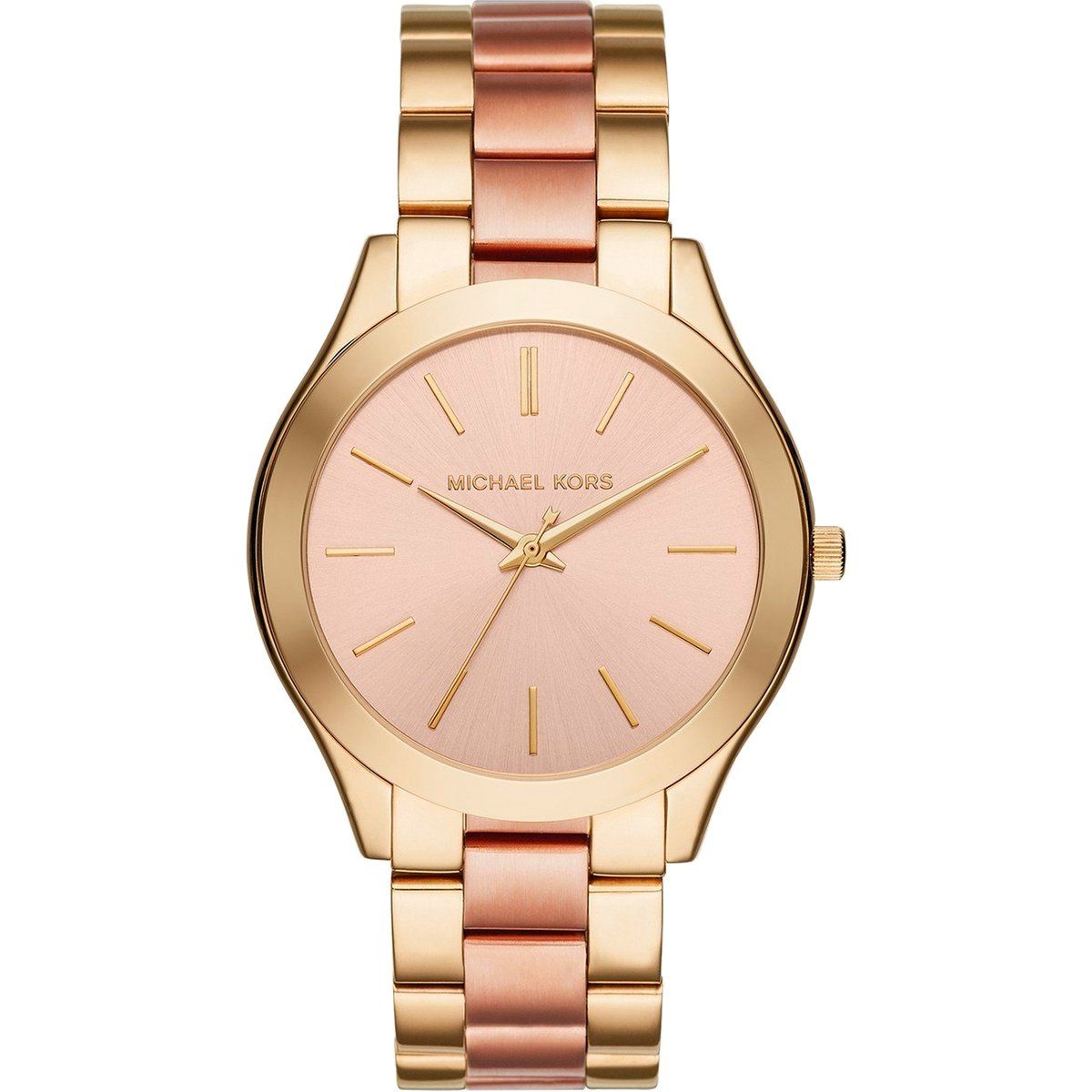 Elegante minimalistische Roségold-Uhr