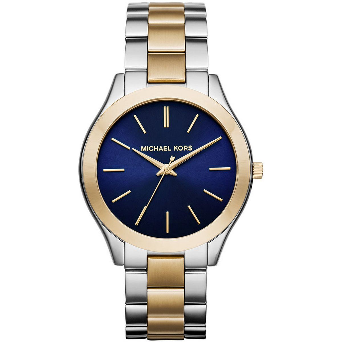 Elegante Bicolor-Uhr im Minimal-Design