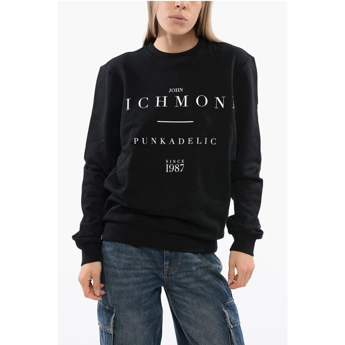Oversized-Sweatshirt mit Typografie-Print