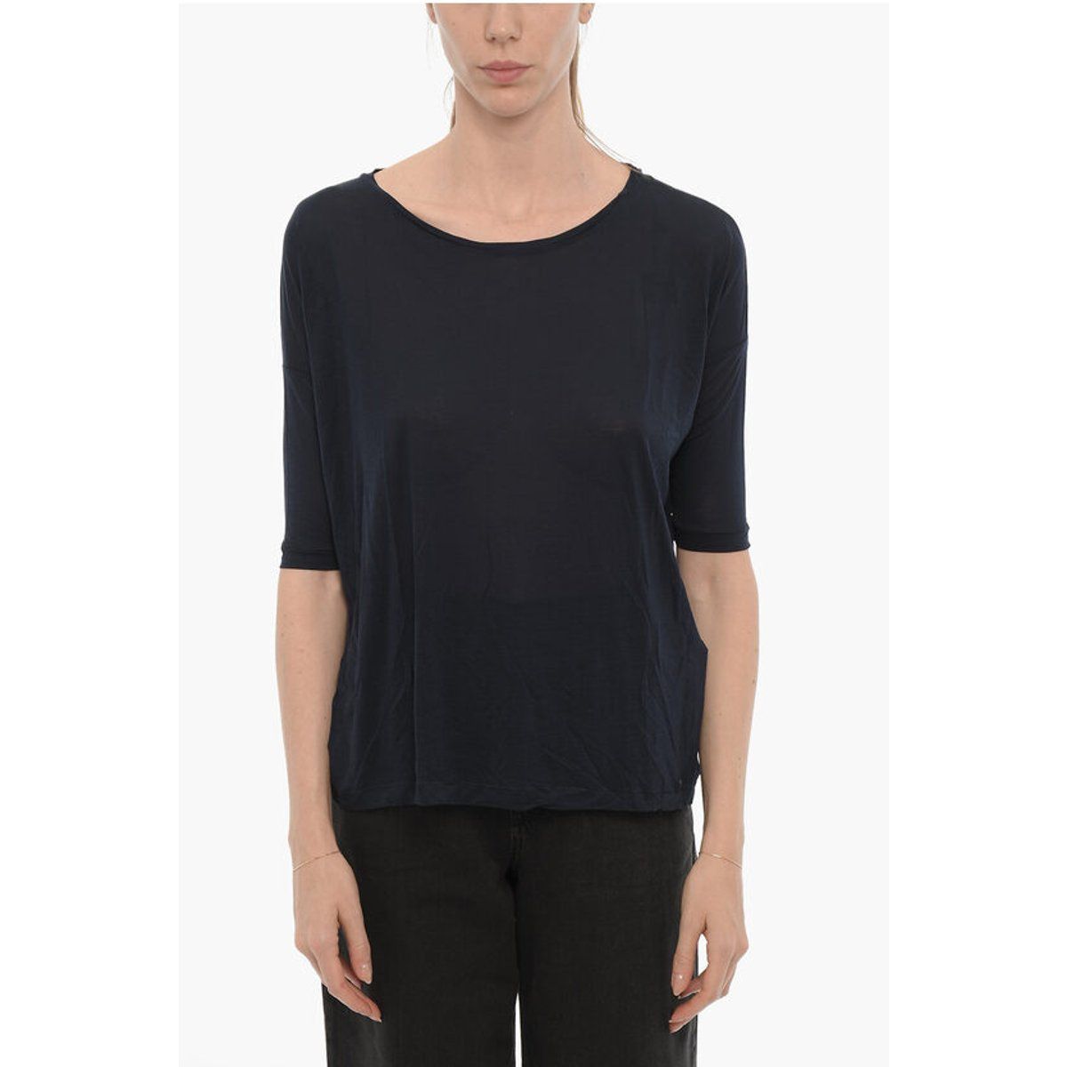Oversized-T-Shirt mit Rundhalsausschnitt