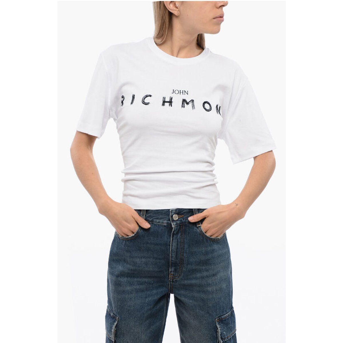 Logo-T-Shirt mit Rückenschnürung
