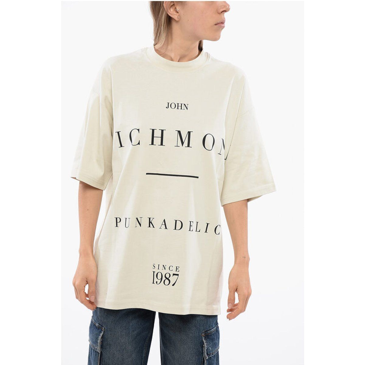 Oversized T-Shirt mit Typografie-Print