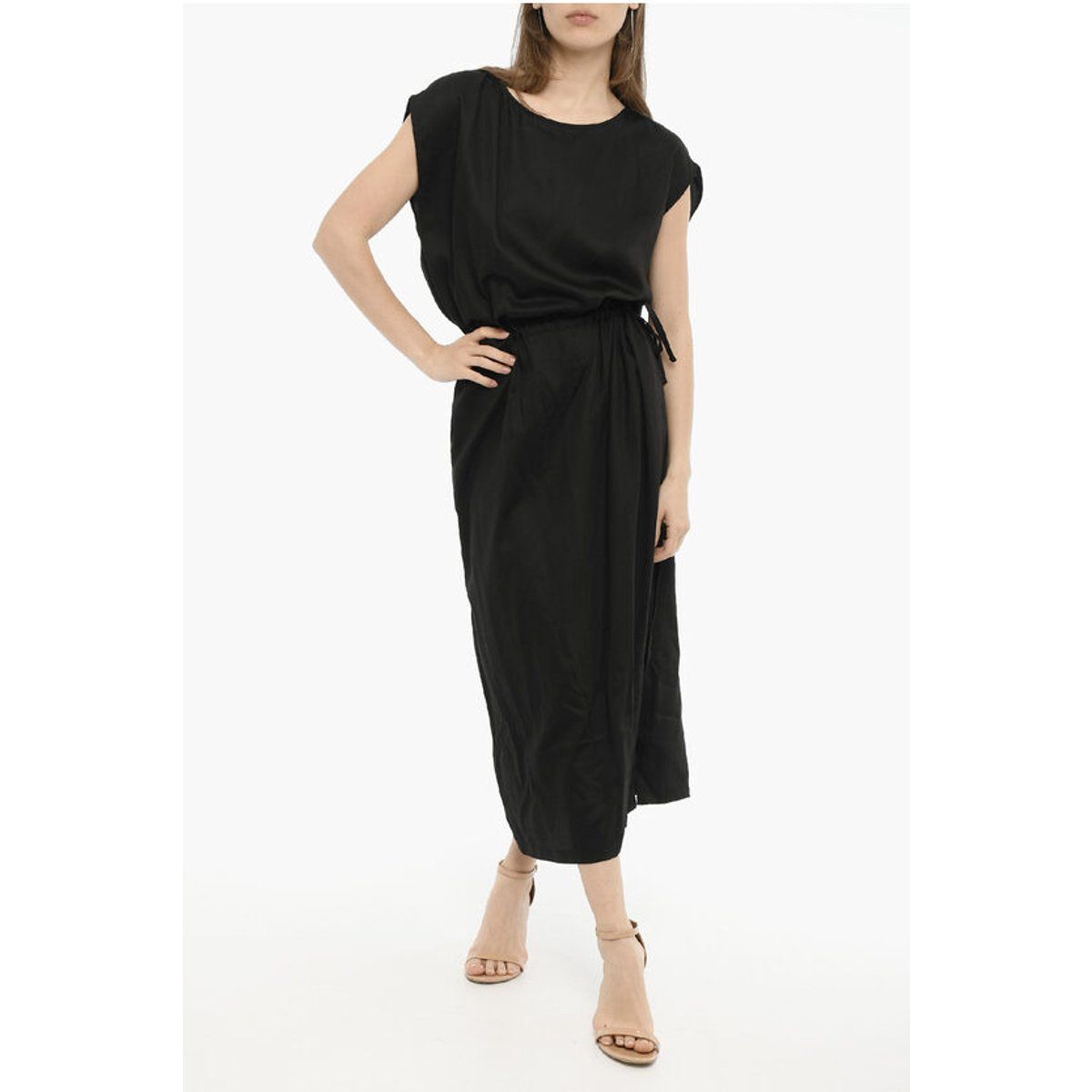 Minimalistisches Maxikleid mit Tunnelzug