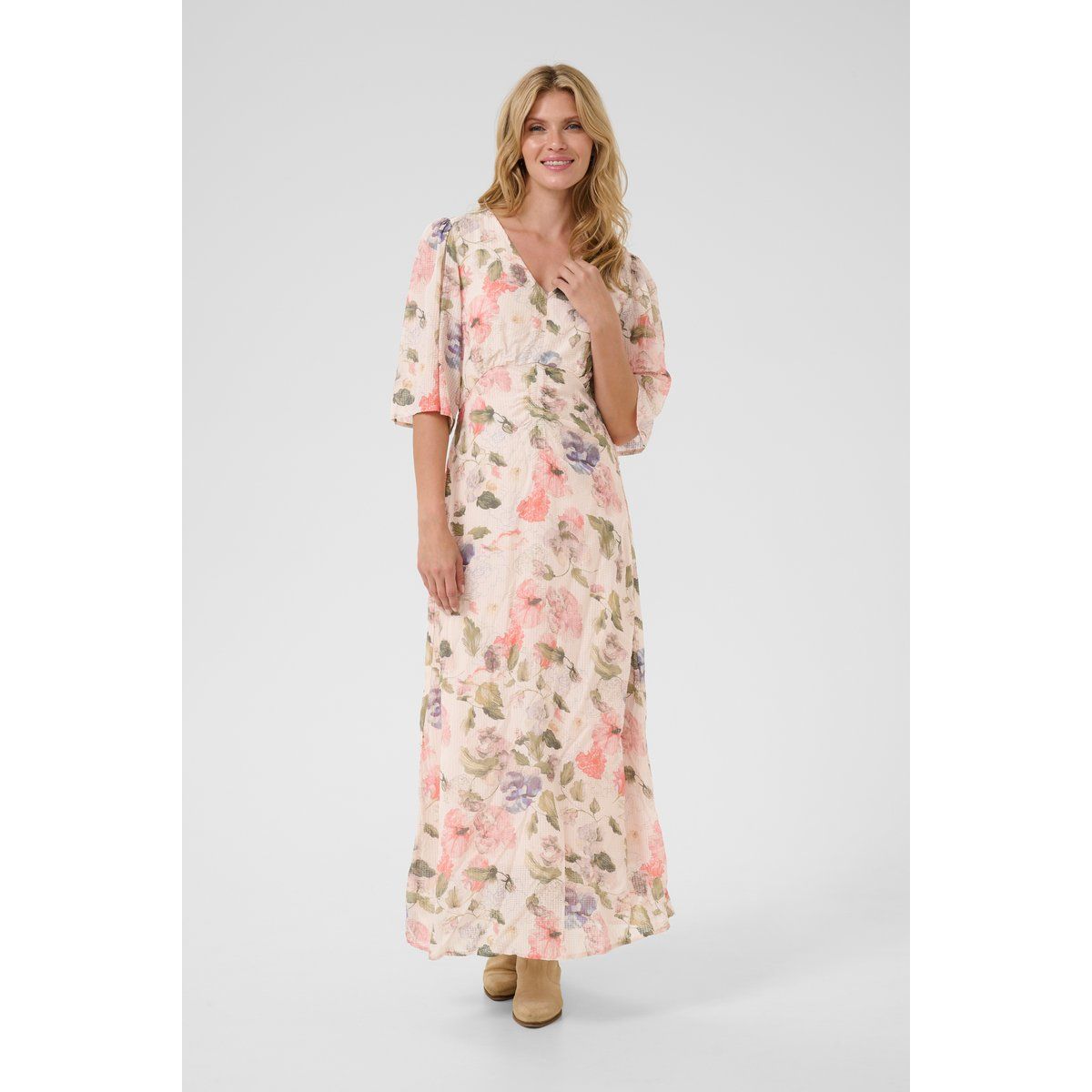 Fließendes Maxikleid im Empire-Stil