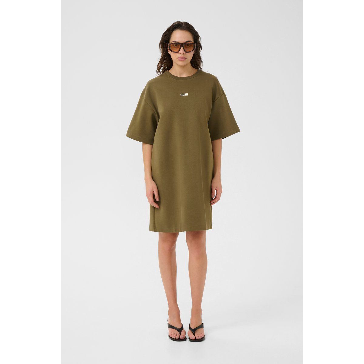 Übergroßes Jersey T-Shirt Kleid