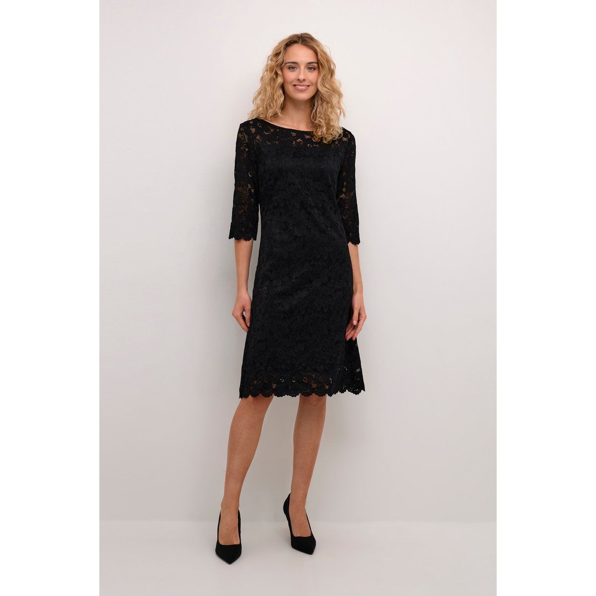 Elegantes Midi-Kleid mit Spitze