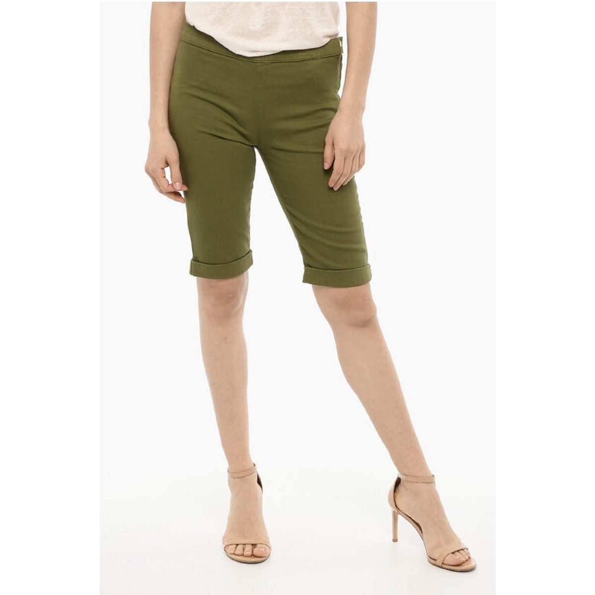 Bermuda-Shorts mit Bündchensaum