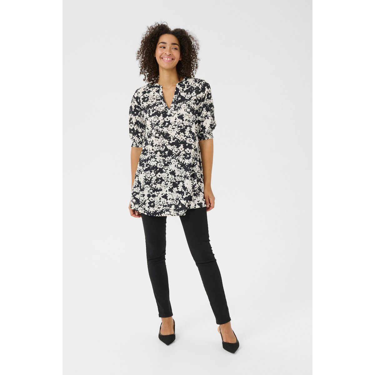 Tunika mit floralem Print