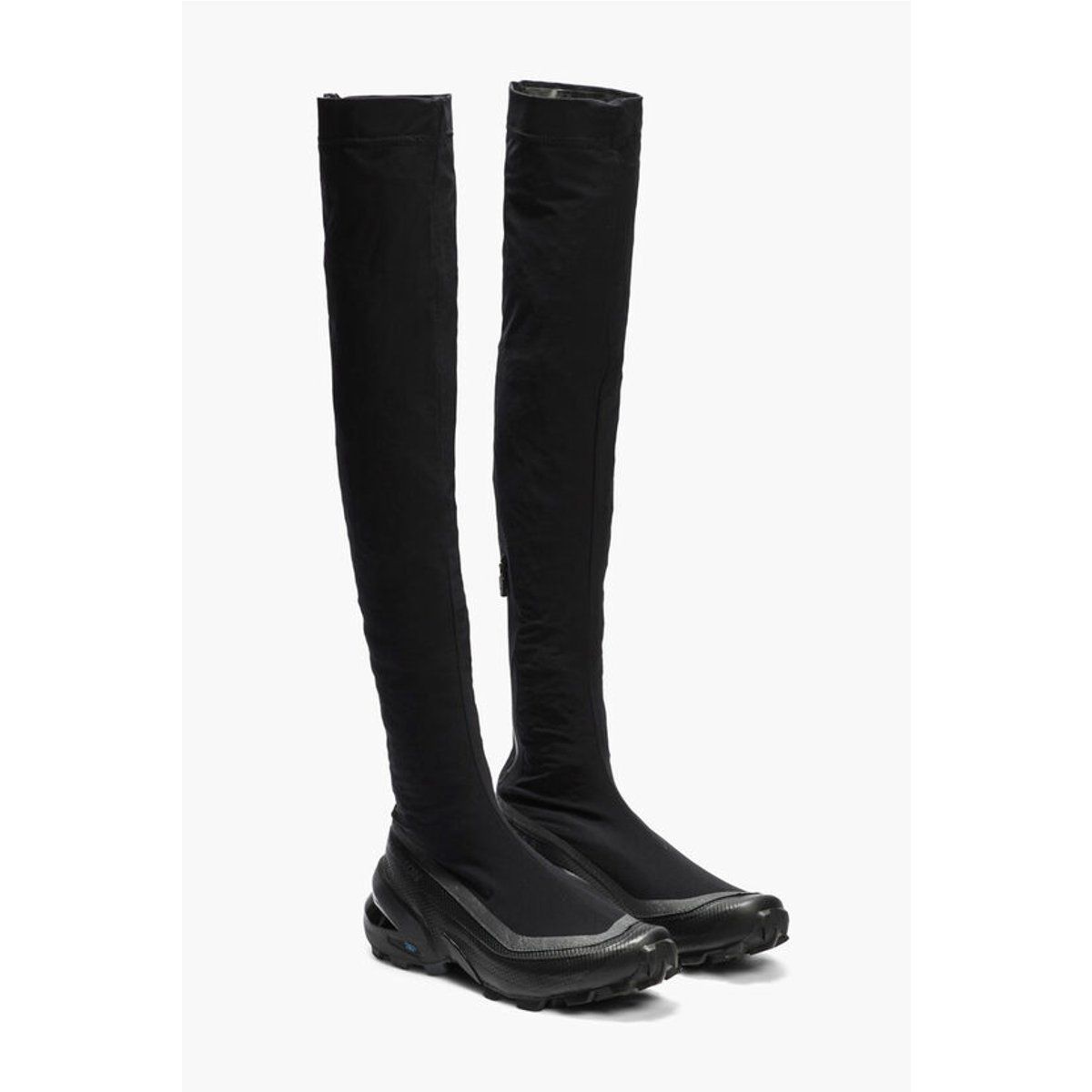 Technische Overknee-Sockenstiefel