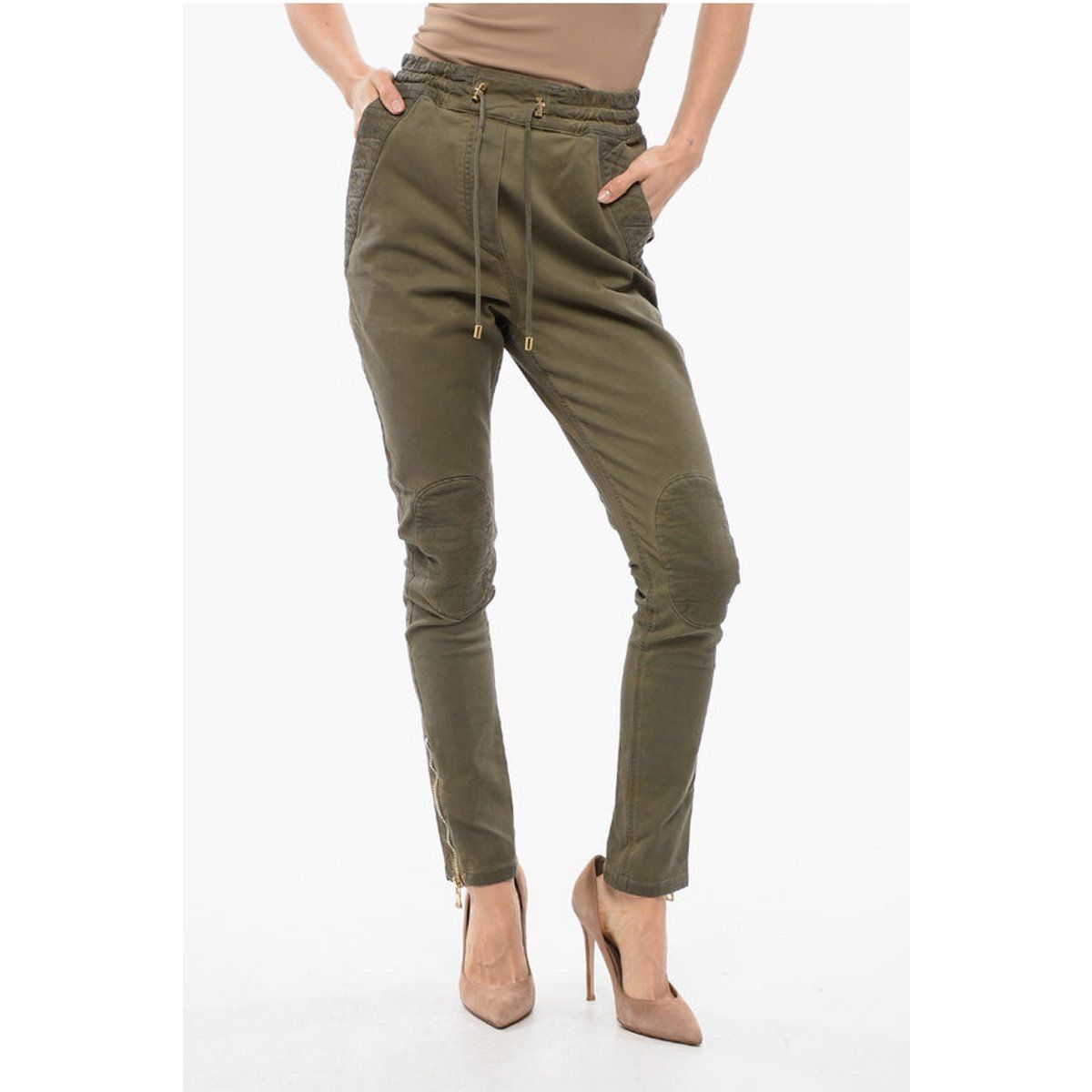 Jodhpur-Hose mit gesteppten Einsätzen