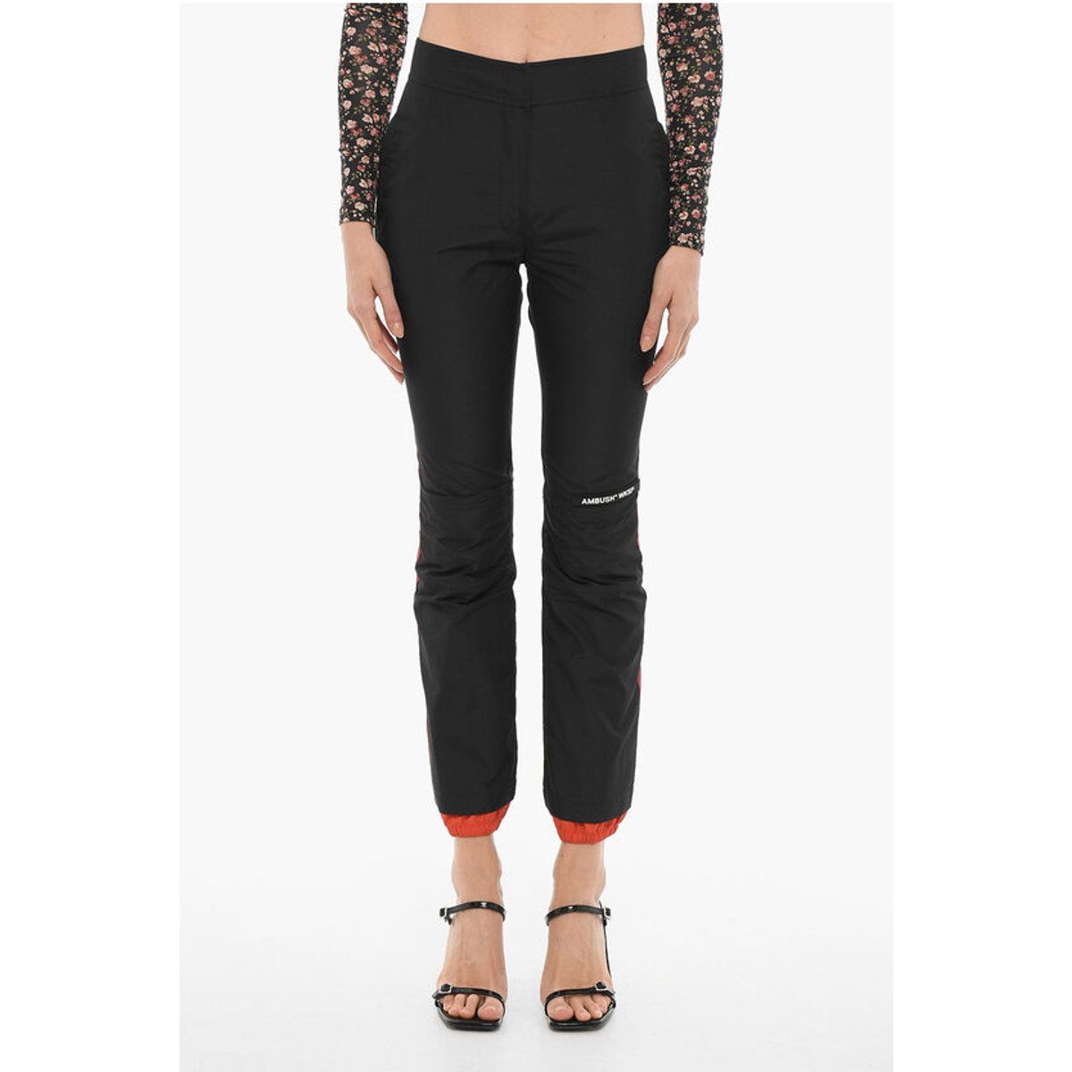 High-Waist Tech-Hose mit Reißverschlüssen