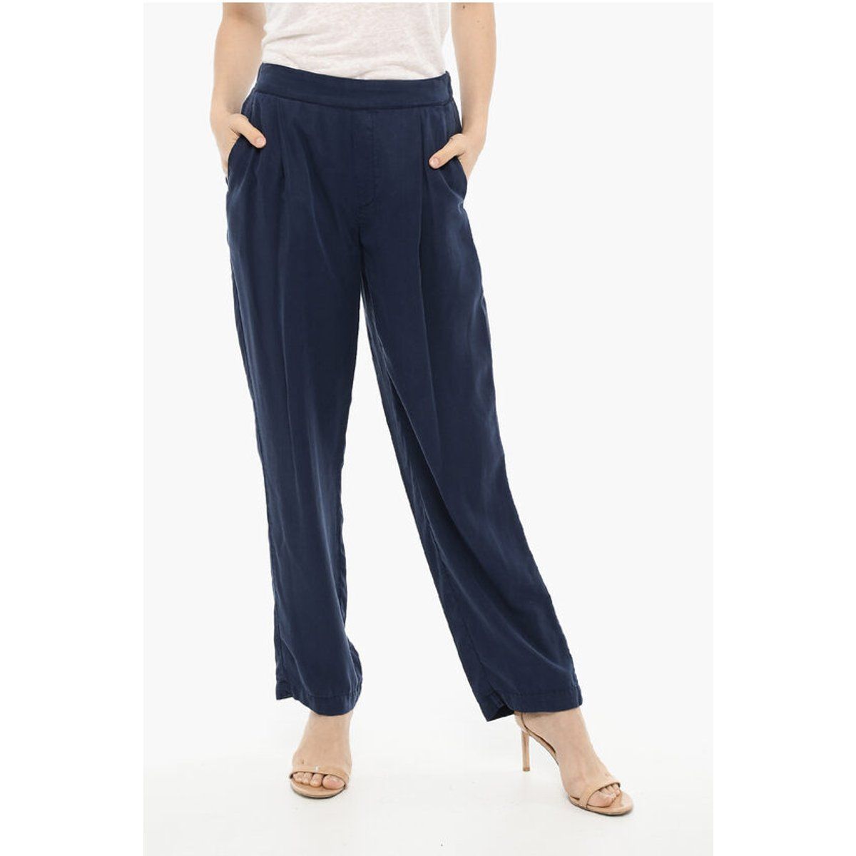 Elegante weite Hose mit Bundfalte