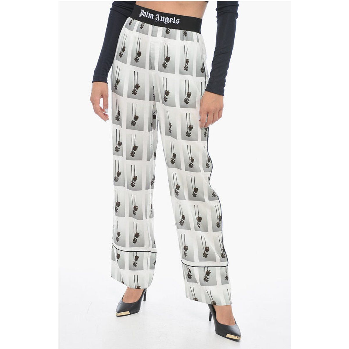 Mirage Weite Hose mit Palmenprint