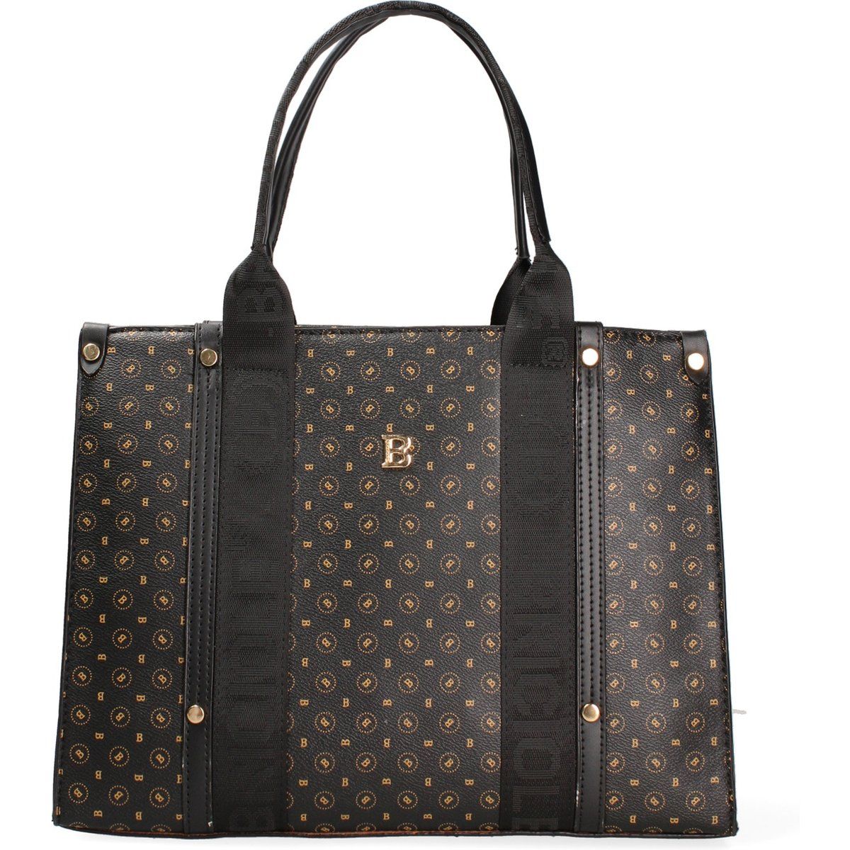 Schicke quadratische Monogramm-Tote-Tasche