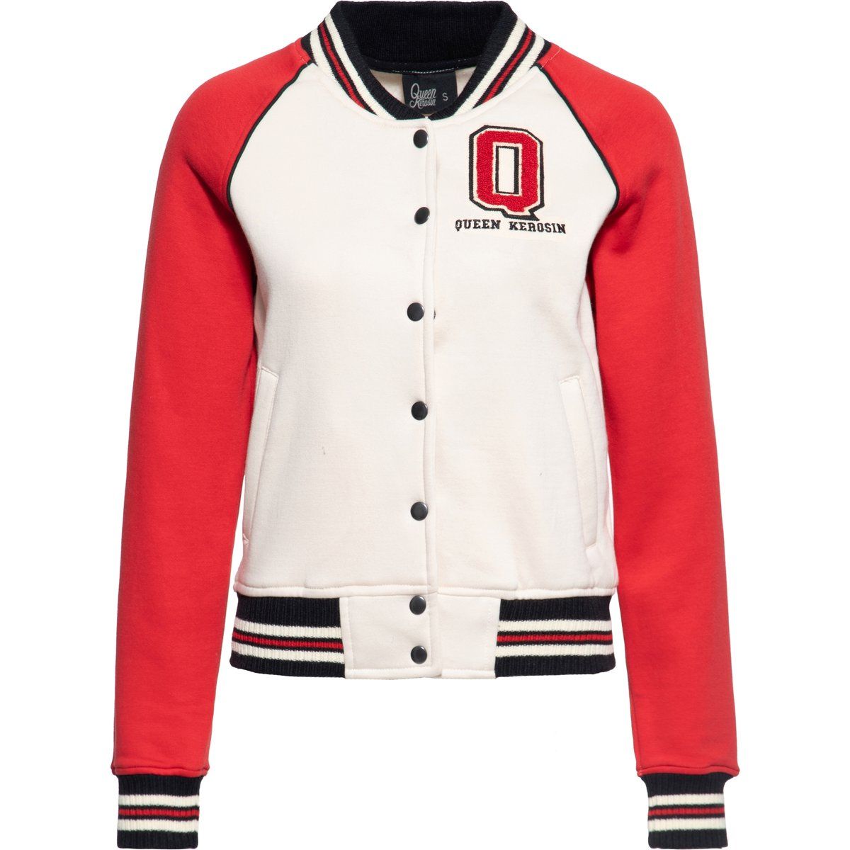 Bestickte Collegejacke im Retro-Stil