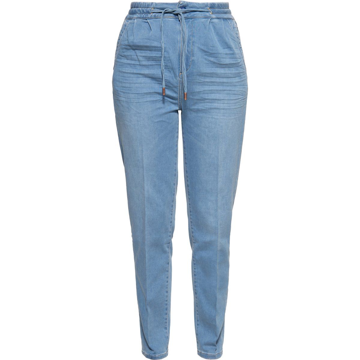 Lockere Jogpants in Denim-Optik