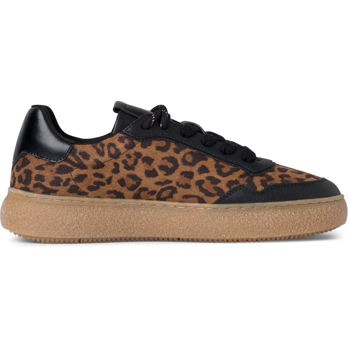 Plateausneaker mit Leopardenmuster