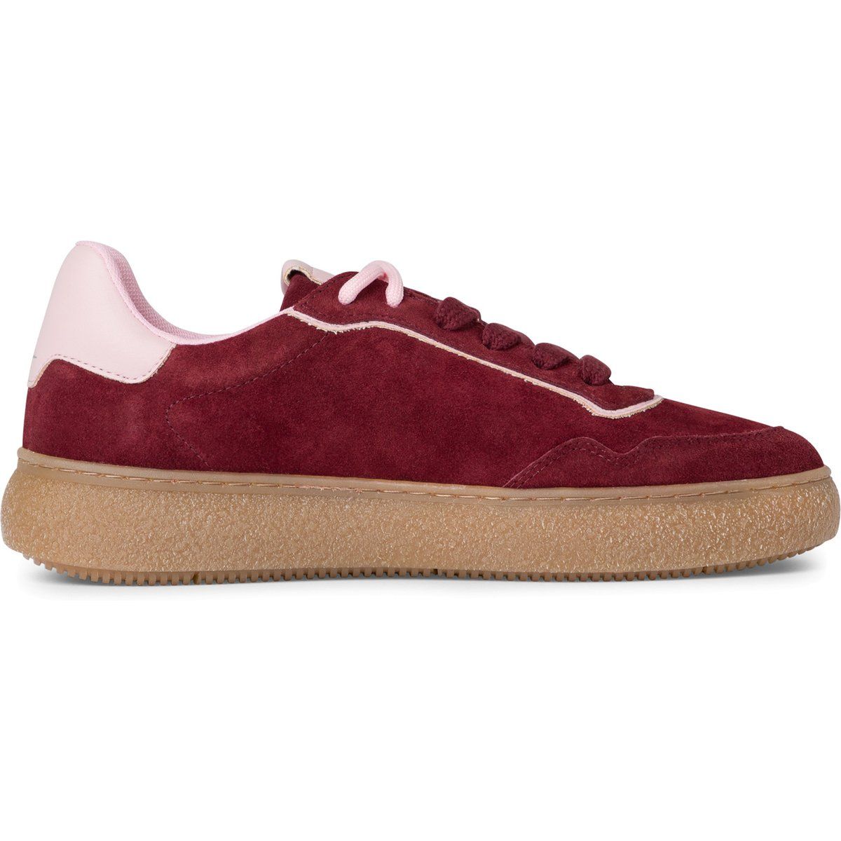 Retro Plateau-Sneaker aus Wildleder
