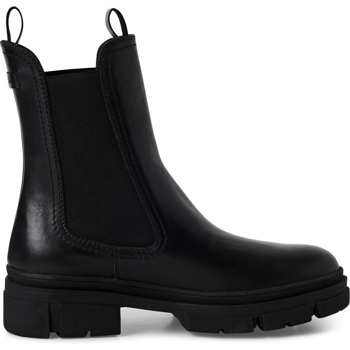 Hochgeschnittene Chelsea-Stiefeletten aus Leder