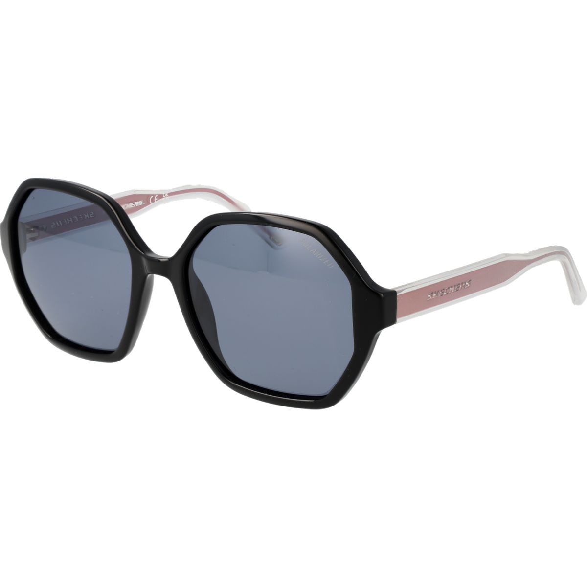 Geometrische Oversize-Brille mit Polarisierung