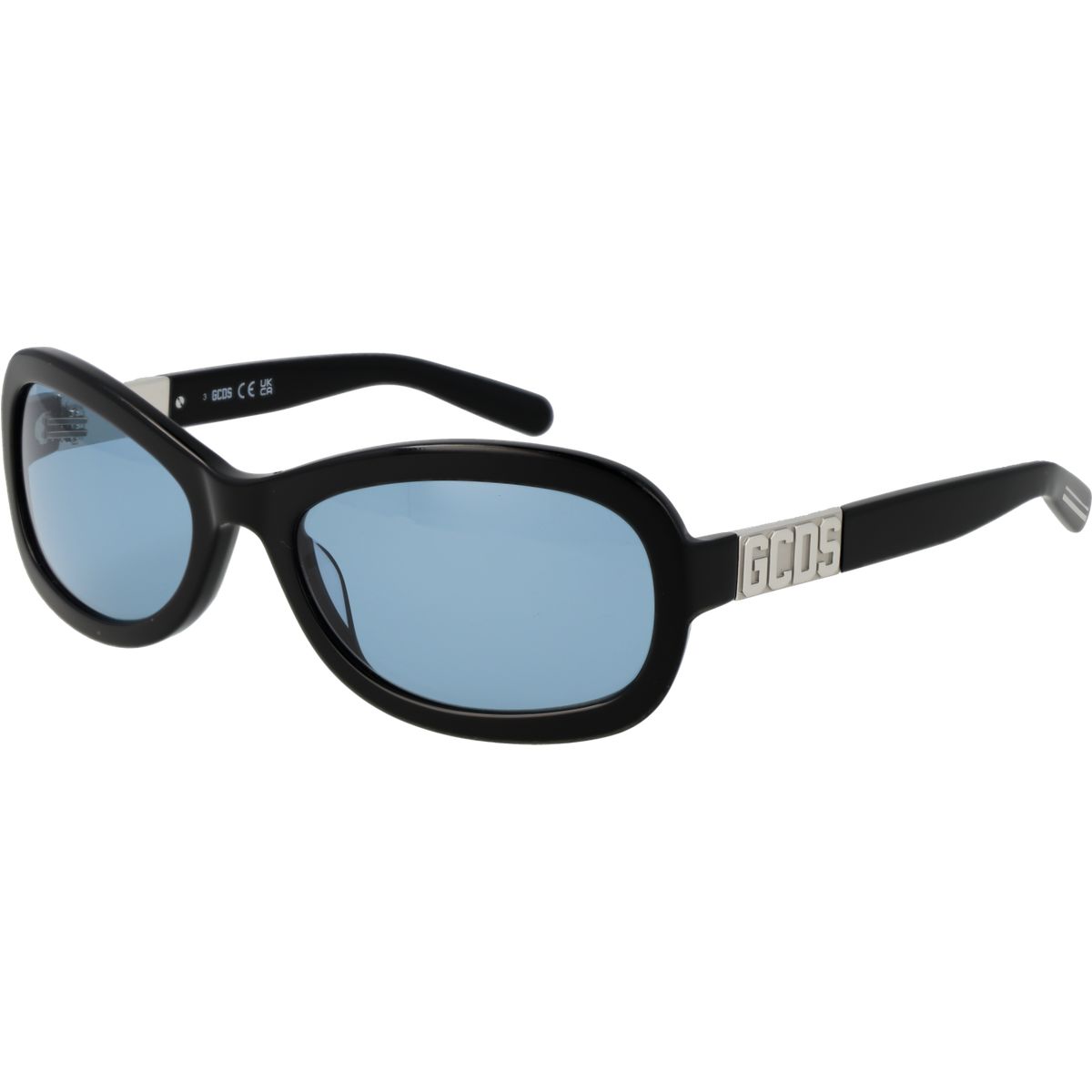Markante ovale Sonnenbrille mit Logo-Details