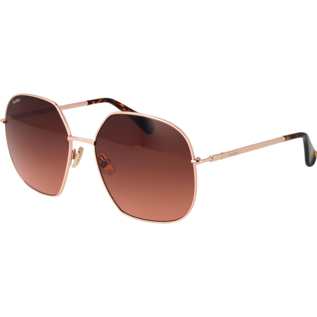 Geometrische Oversize-Sonnenbrille mit Farbverlauf