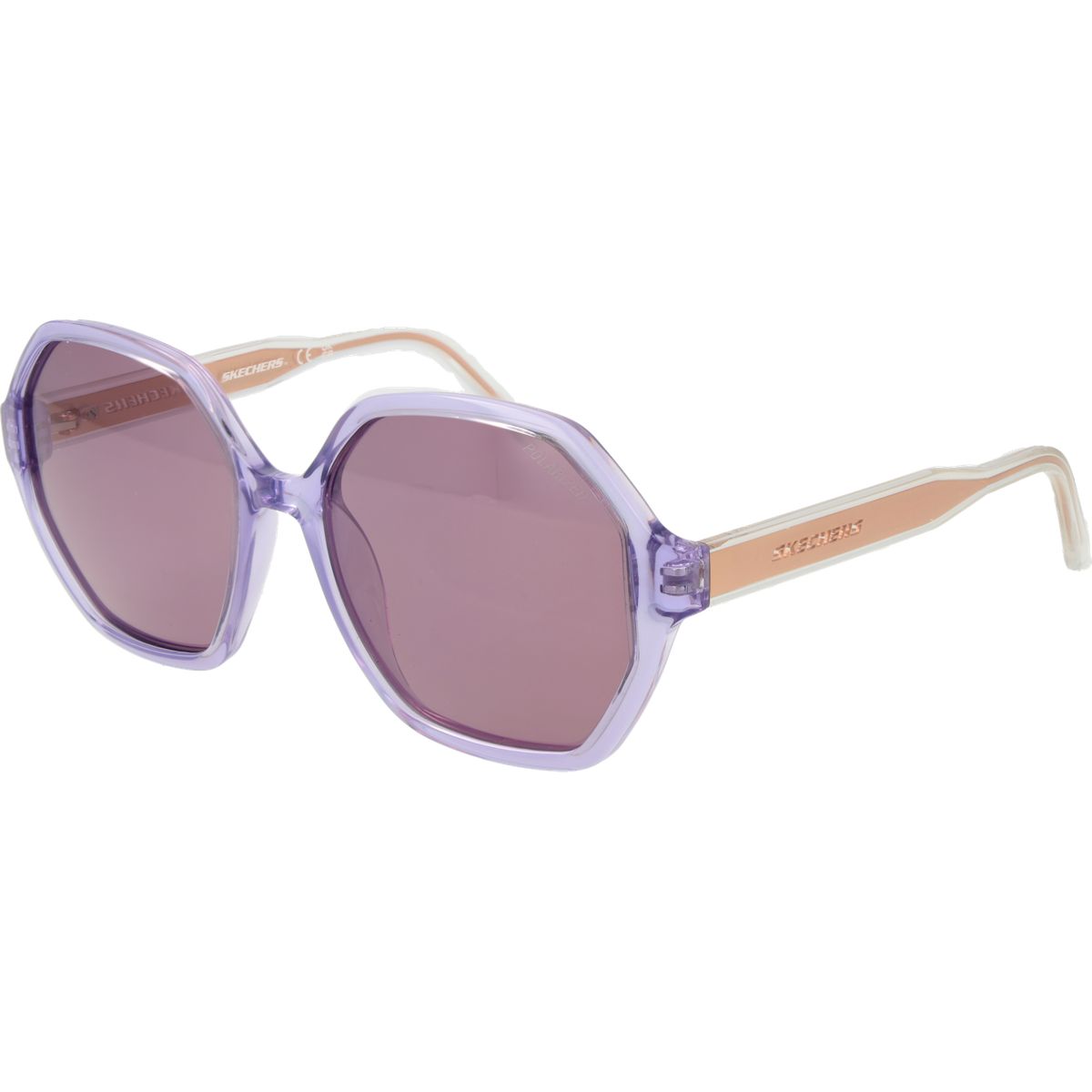 Übergroße hexagonale polarisierte Sonnenbrille