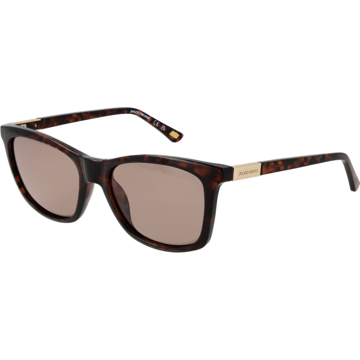 Klassische polarisierte Sonnenbrille in Schildpatt-Optik