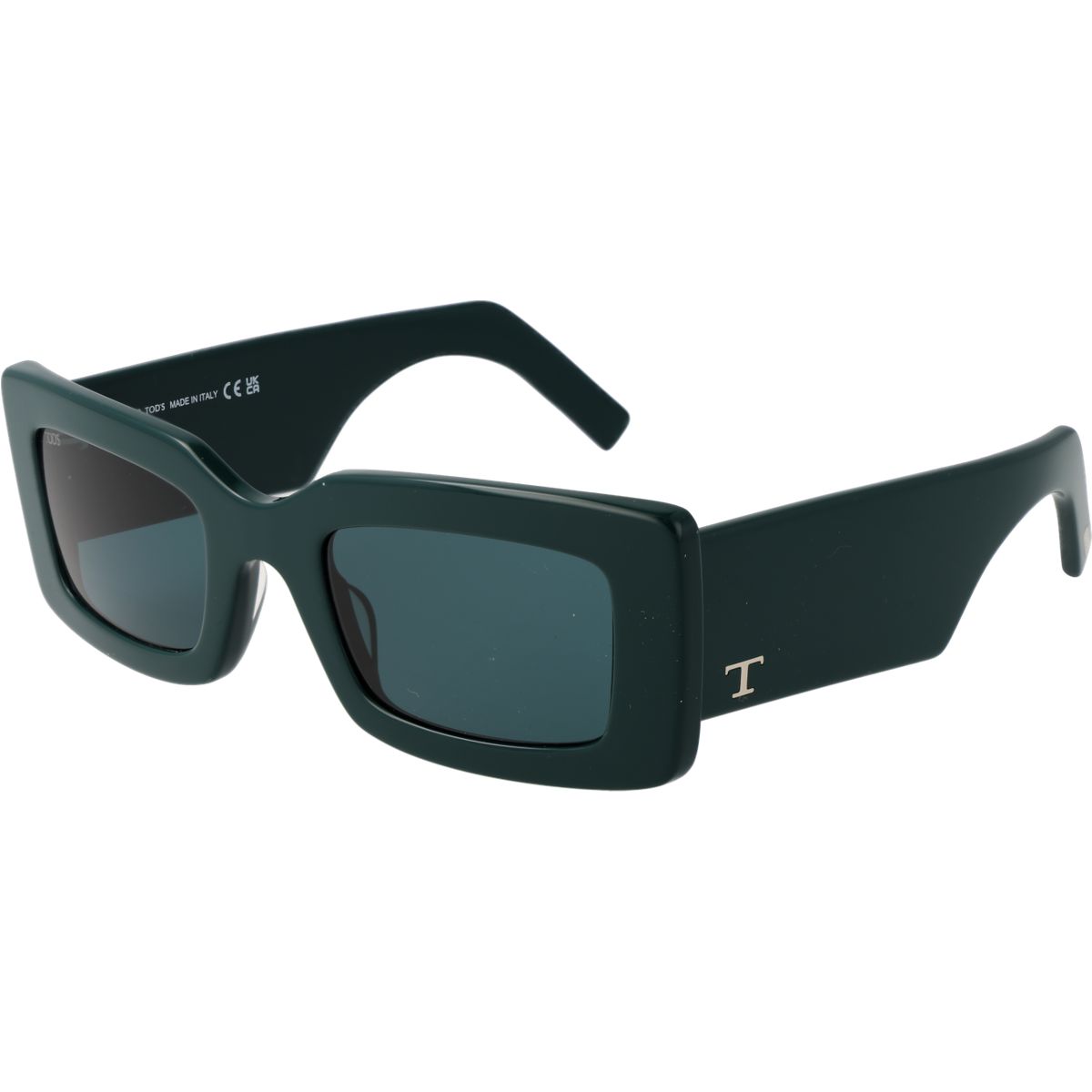 Klobige rechteckige Acetat-Sonnenbrille