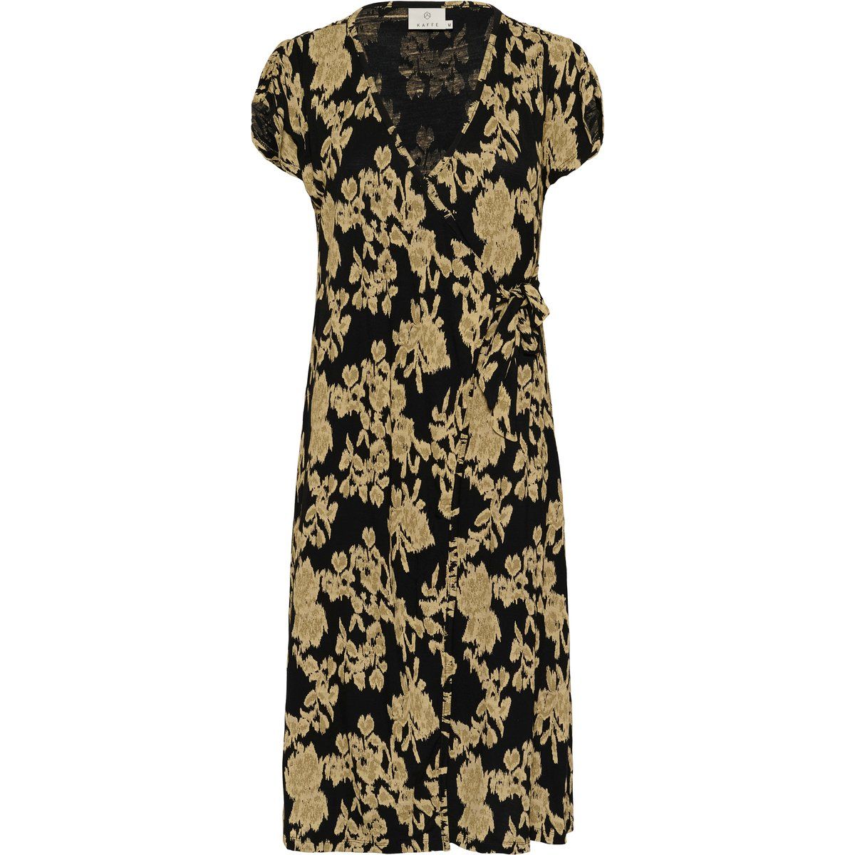 Wickelkleid aus Jersey mit Blumenmuster