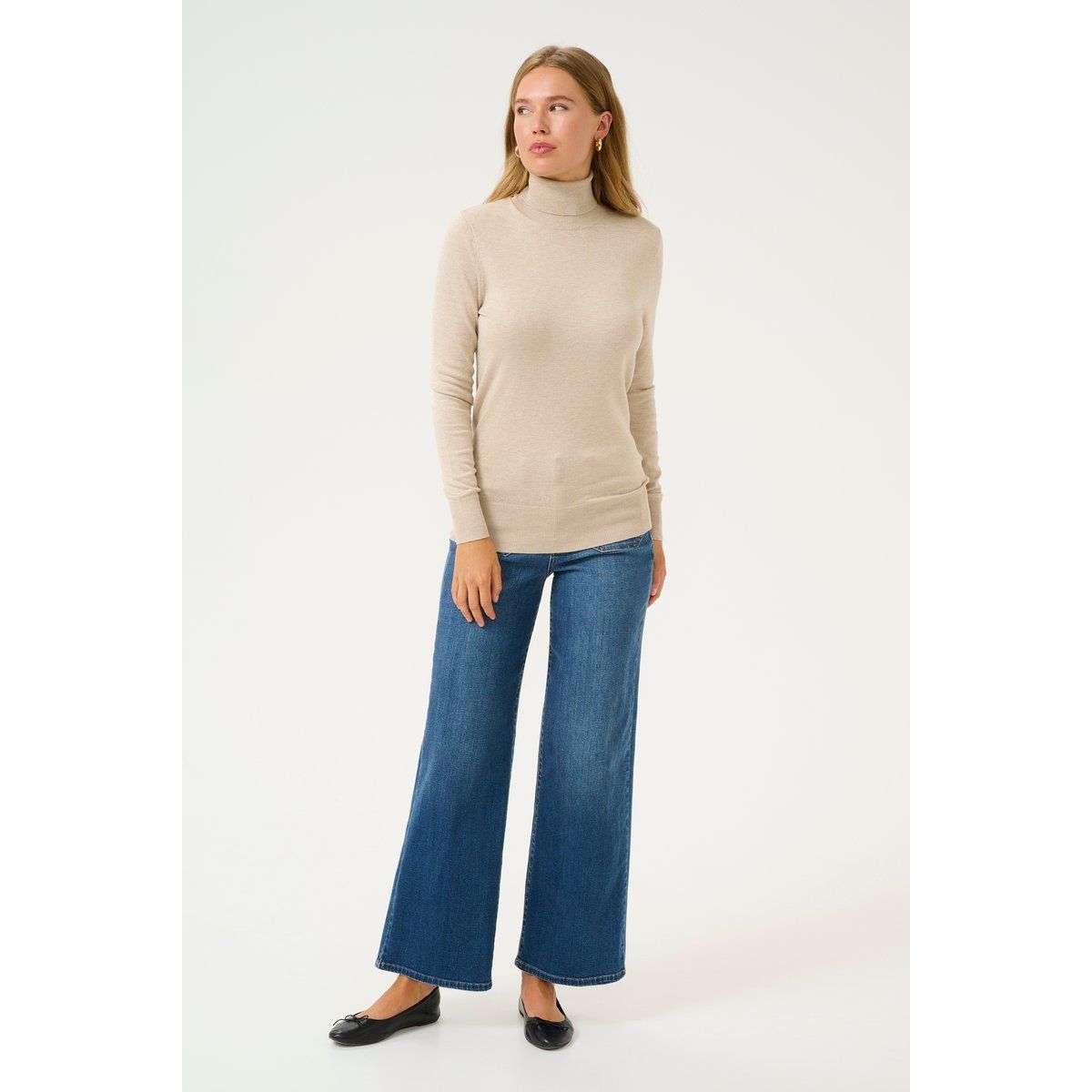 Klassischer Slim-Fit Rollkragenpullover