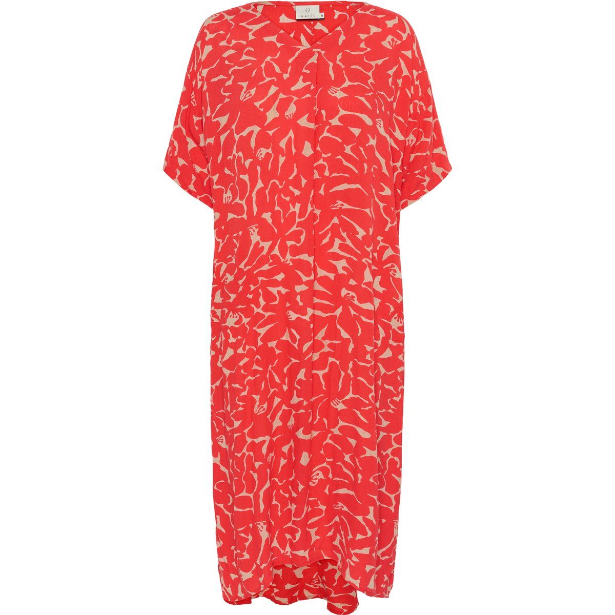 Midikleid mit abstraktem Blumenmuster