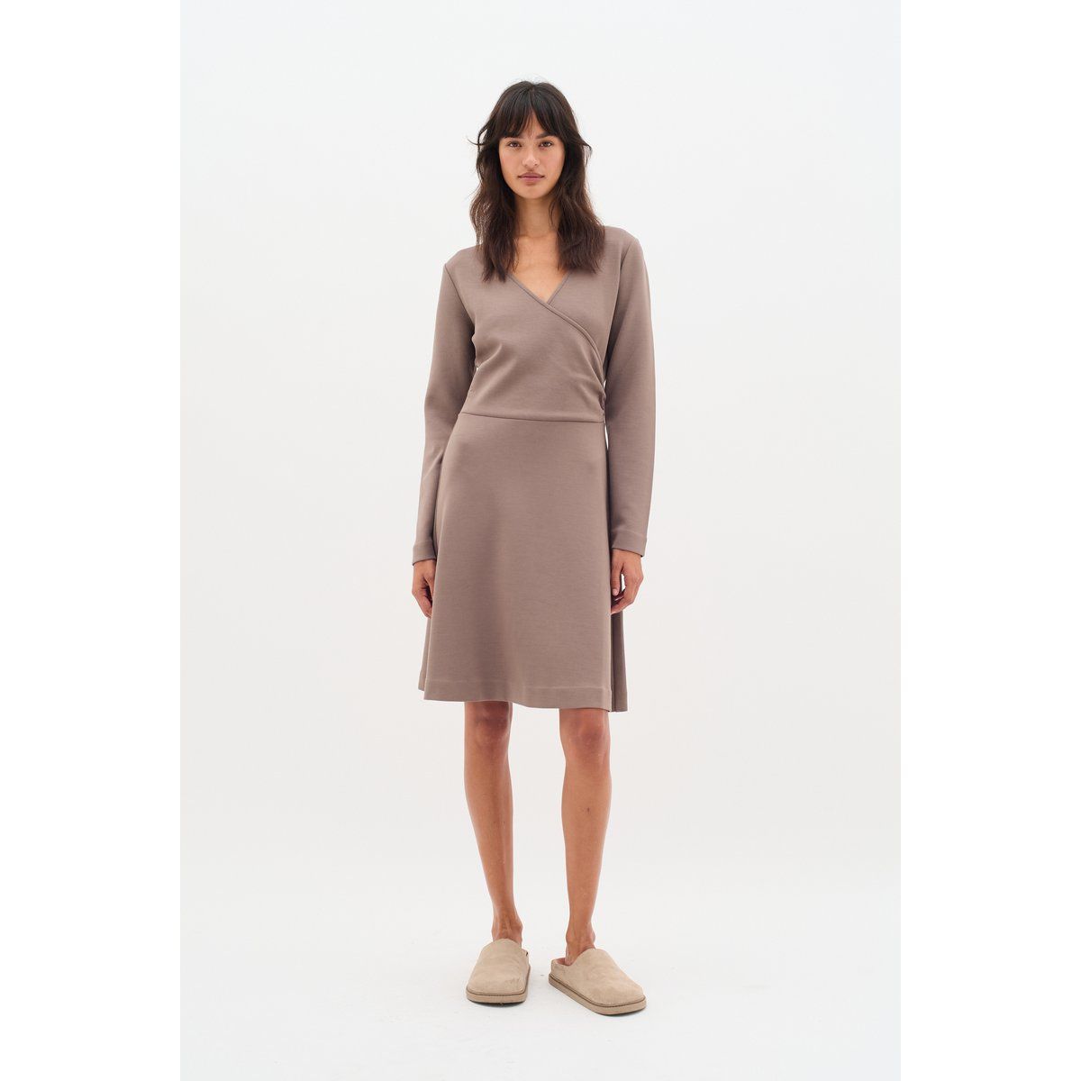 Midikleid aus Jersey in Wickeloptik